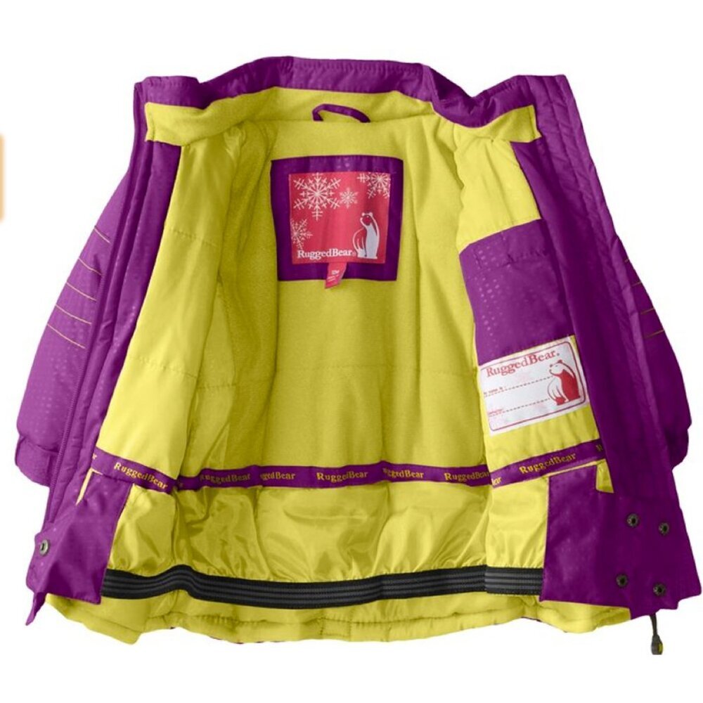 Rugged Bear Baby Girls Snowsuit-Style Winter Puffer Coat Hooded Jacket - Picture 6 of 9